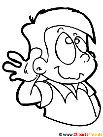 Boy coloring page for free