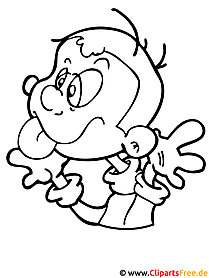 Kid Coloring Page - People Coloring Page