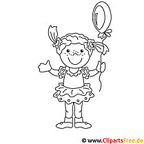 Girl coloring page