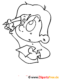 Child in painting class - coloring page for free