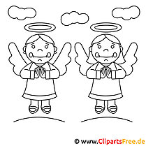 Angel coloring pages for communion