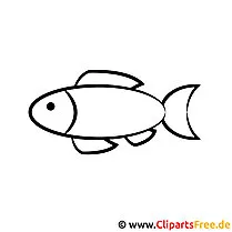 Hình ảnh tô màu Rước lễ - Con cá