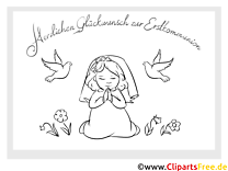 Bird girl coloring pages for communion
