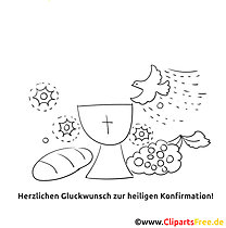 Bread Chalice Confirmation Coloring pages for free