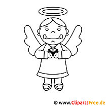 Angel coloring picture