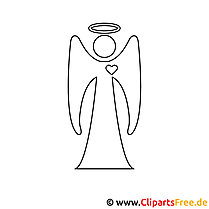 Angel for confirmation coloring page