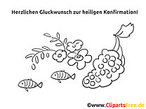 Potwierdzenie Kolorowanie obrazka Ryby Winogrona