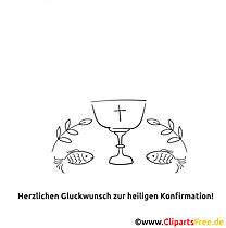 Confirmation Coloring Page Chalice Pisces