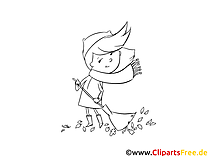 Child coloring page for free