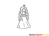 Dibujos para colorear princesa