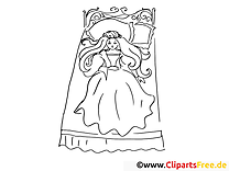 Sleeping beauty coloring page fairy tale