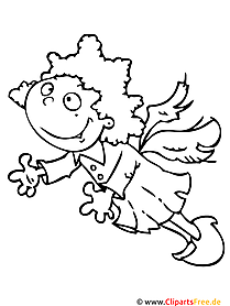 Angel coloring picture carnival