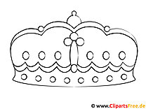 Grafik zum Malen Krone