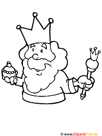 King coloring page for kids free
