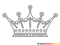 Koninklijke kroon kleurplaat om af te drukken