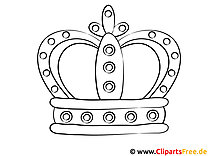 Coloring picture crown to print out and color in
