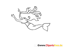 Mermaid coloring pages fairy tales