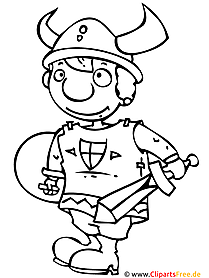 Viking coloring page to color