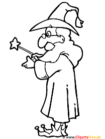 Magician Coloring Page - Coloring Pages to Print