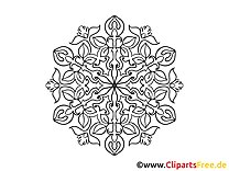Illustration mandala coloring page for coloring