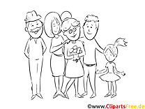 Family coloring page coloring picture