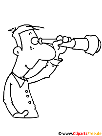Binoculars picture for coloring