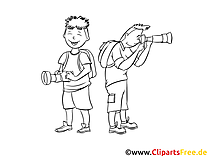 Friends with cameras pictures for coloring