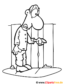 man coloring page