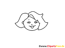 Cute smile coloring page online