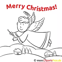 Engel Flügel Merry Christmas Coloring Templates