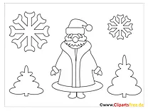 Santa Christmas Colorings for free