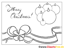 Bow Christmas toy Coloring picture for Christmas
