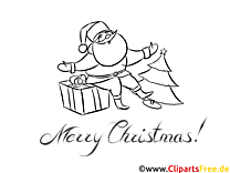 Santa Claus gift coloring pages Christmas and Advent