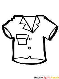 Bild zum Ausmalen Hemd