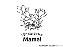 मातृ दिवस के लिए फूलों का गुलदस्ता - मातृ दिवस के लिए रंग पेज