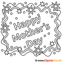 Happy Mother's Day Ausmalbild