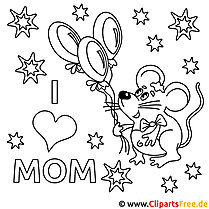 Faites un cadeau de fête des mères avec nos dessins à colorier