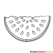 Wassermelone Bild zum Ausmalen