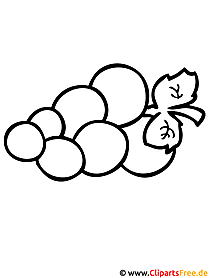 Grapes coloring page for free
