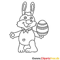 Dibujo de Pascua para colorear en formato PDF