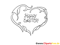 Easter coloring page free