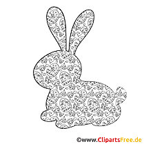 Craft template Easter Bunny in PDF format