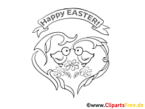 Printable coloring picture for Easter free