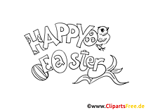 Printable coloring page for Easter