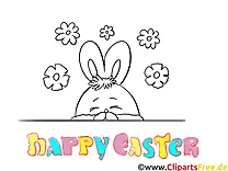 Happy Easter coloring sheet free