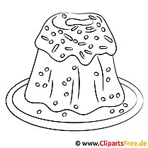 Cake coloring picture