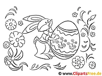 Funny Easter pictures to print and paint
