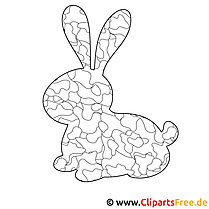 Easter craft template Easter bunny