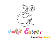 Oster Malvorlagen - Happy Easter