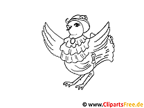 Easter coloring page Hen